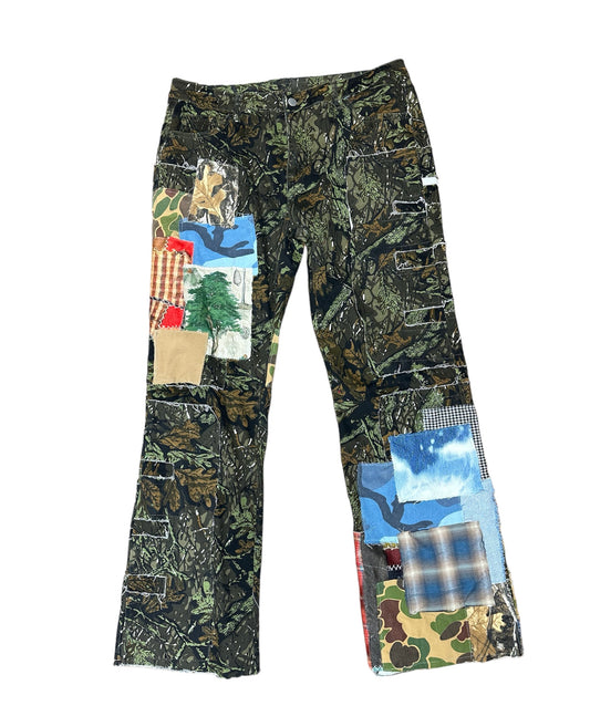 Aura Camo Patchwork Pants