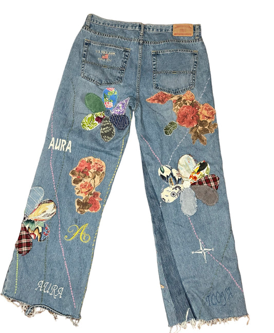 Aura Scatterd Patchwork Denim