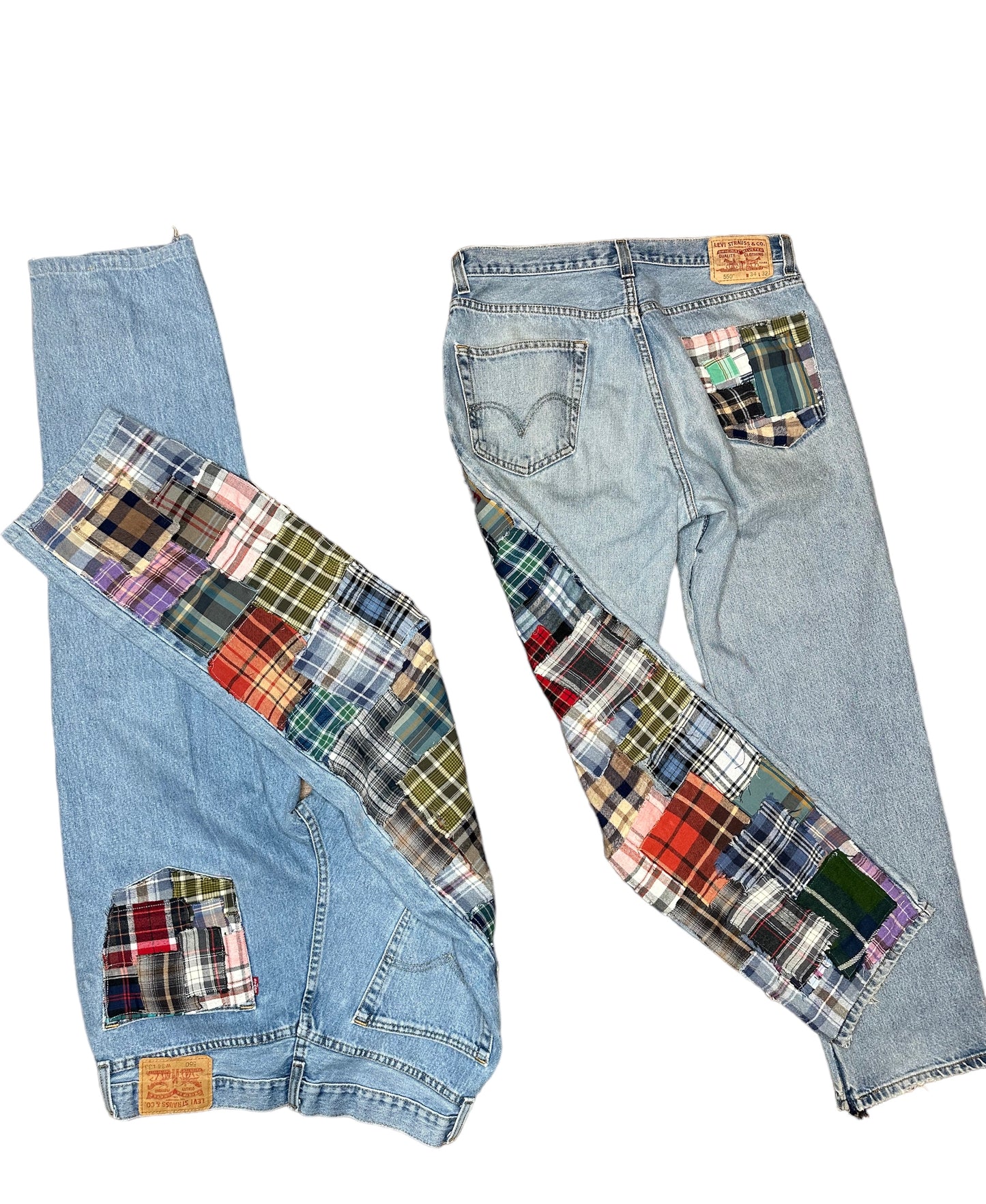 Aura Plaid Denim