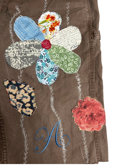 Aura Patchwork Work Shorts