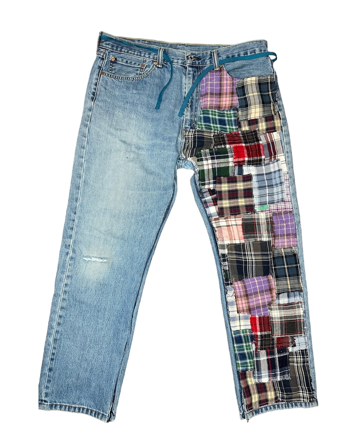 Aura Plaid Denim