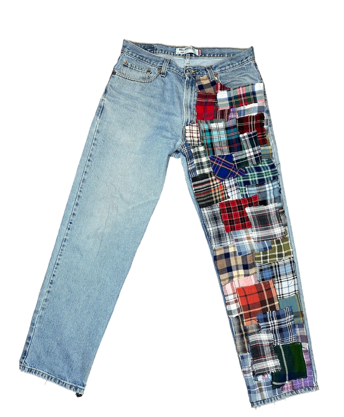 Aura Plaid Denim