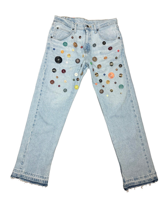 Aura Button Light Denim