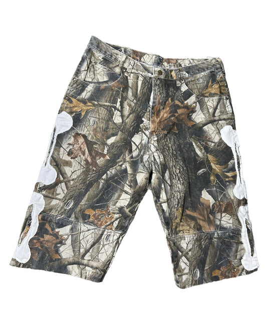 Aura Tree Camo Bone Shorts