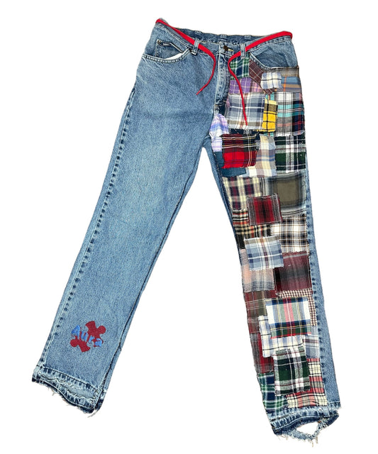 Aura Plaid Denim