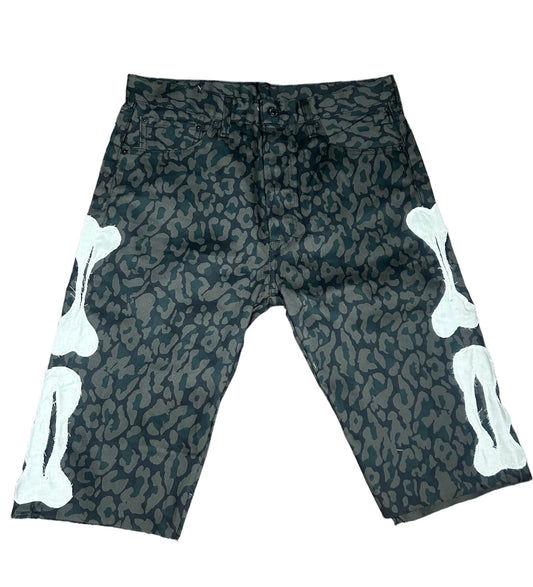 Aura Cheetah Bone Shorts