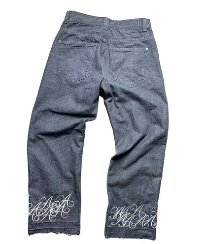 Aura Black Cursive Trousers